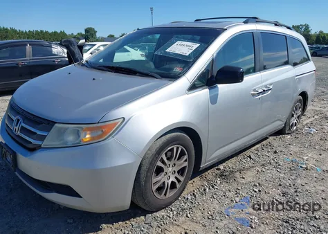 2012 Honda Odyssey Ex-L from USA, damaged, VIN 5FNRL5H66CB076185
